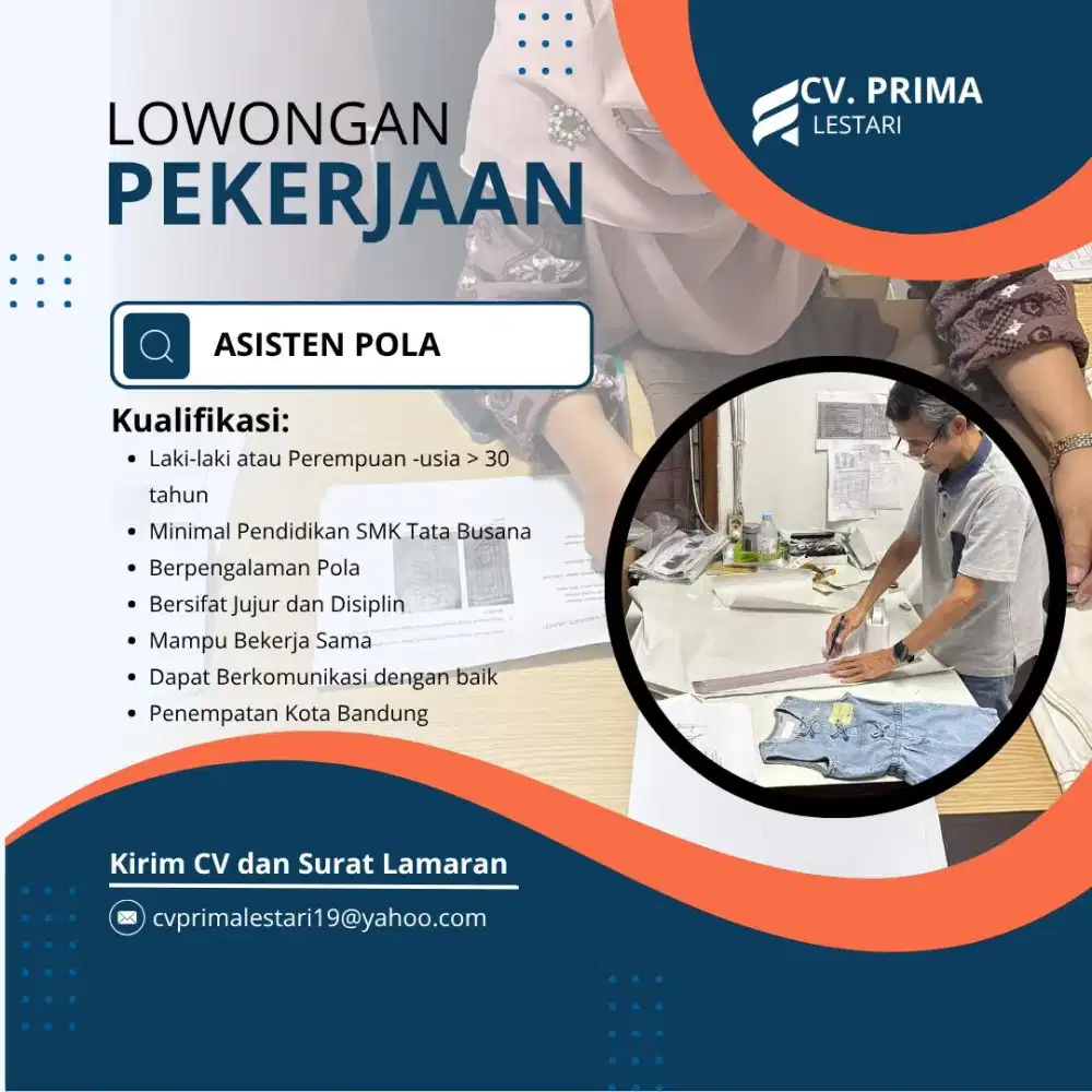 Lowongan Pekerjaan Bagian Pola
