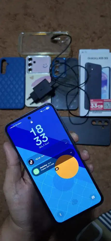 samsung a55 ram 8/256 sangat mulus