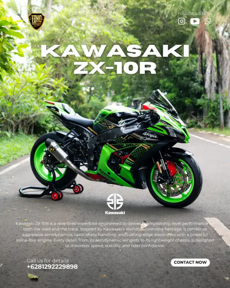 KAWASAKI ZX10R 2020 HONEYCOMB FULLSPEC