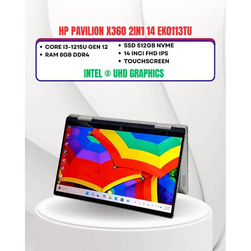 HP PAVILION X360 2IN1 14 EK0113TU CORE I3-1215U RAM 8GB SSD 512GB 14in
