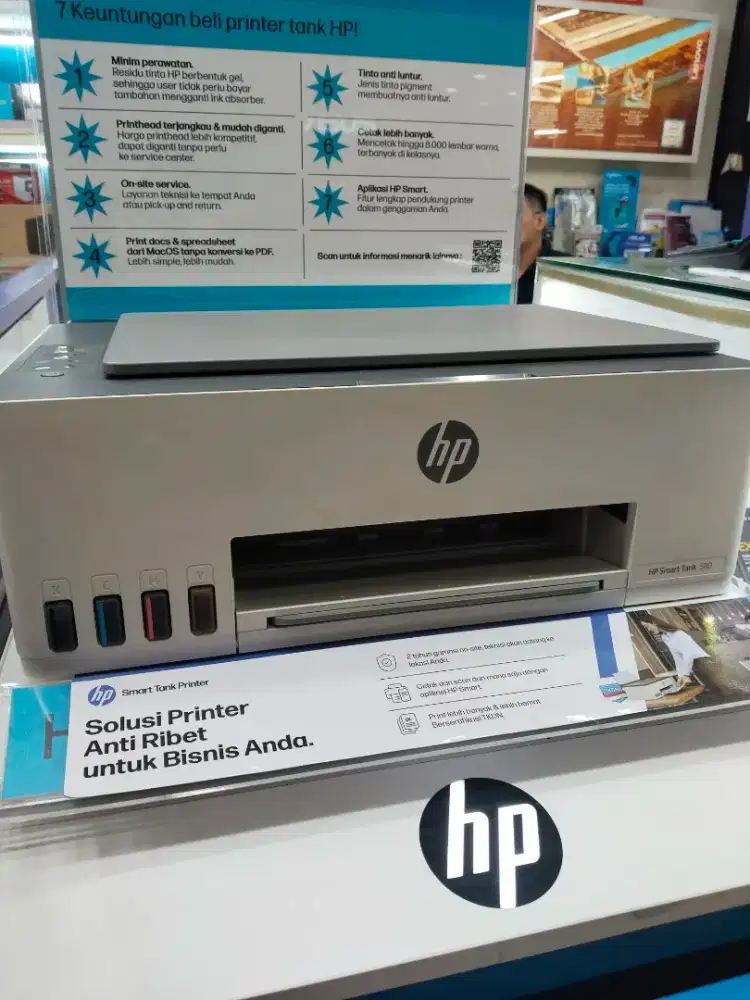 PRINT HP SMART TANK 580 PRINT SCAN FOTOCOPY WIFI