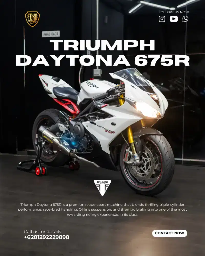 TRIUMPH DAYTONA 675R 2017 FULLSPEC
