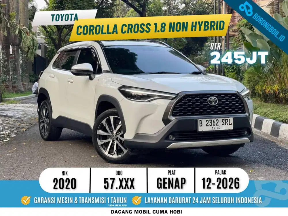 NEGO SAMPE DEAL! TOYOTA COROLLA CROSS 1.8 AT 2020 PUTIH