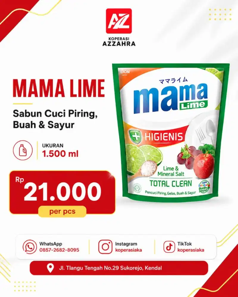 Mama lime sabun cuci piring 1.500 ml