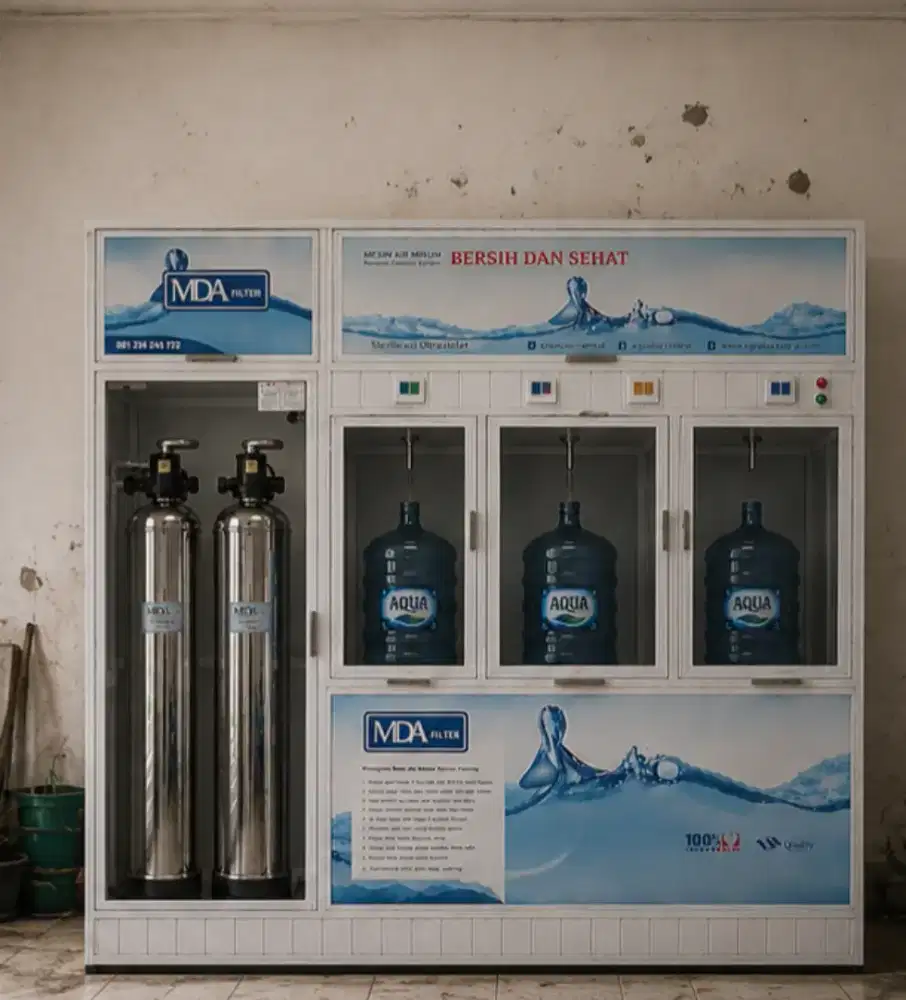 Mesin filter air isi ulang ( mesin only tanpa toren)