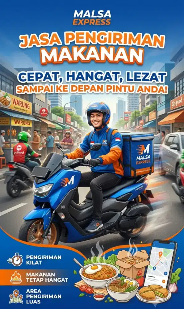 Kurir part time kirim catering hotel pagi saja PALEMBANG