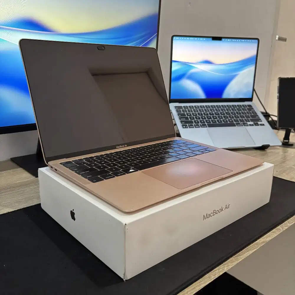 MacBook Air Retina 13-inch 2019 Gold - iBox Resmi Fullset i5/8GB/128GB