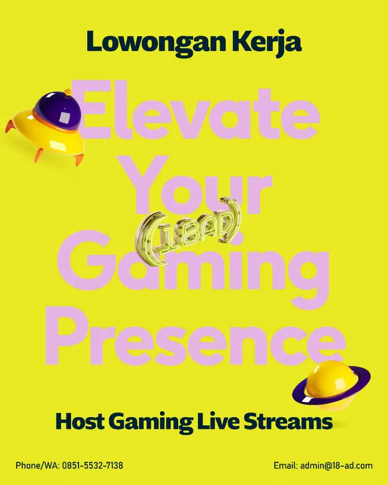 Lowongan Host Live Gaming (TikTok)