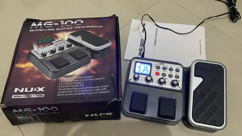 Efek gitar nux mg100 minus