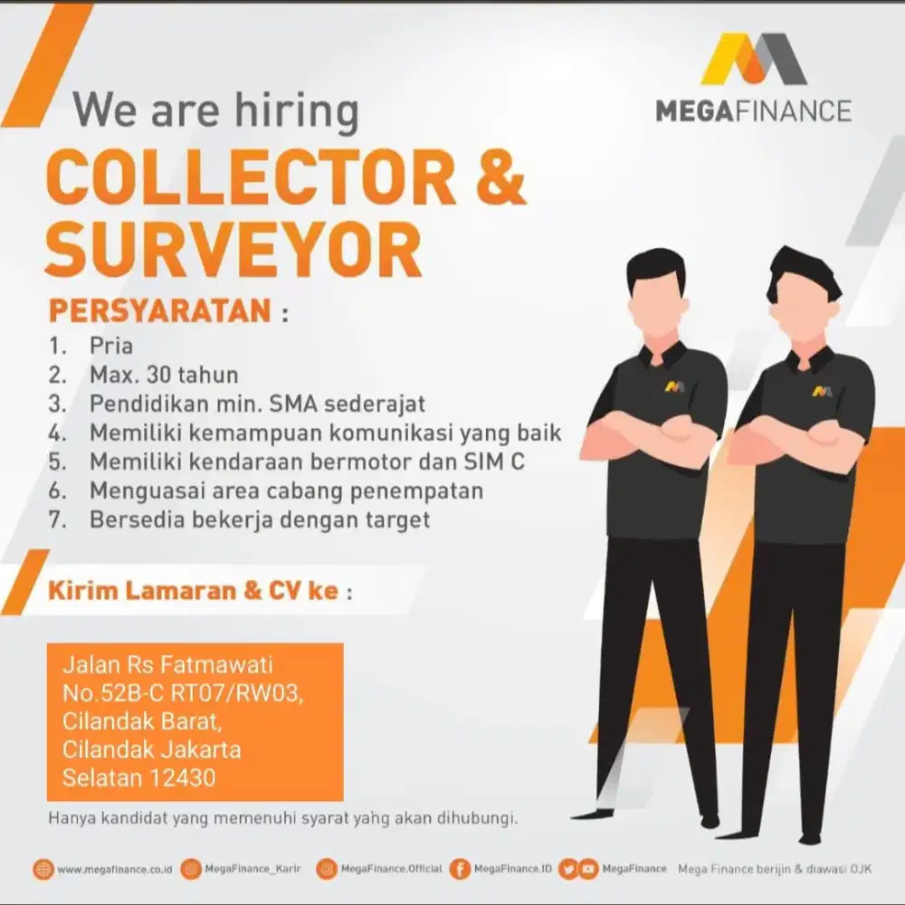 Collector dan Surveyor PT Mega Finance