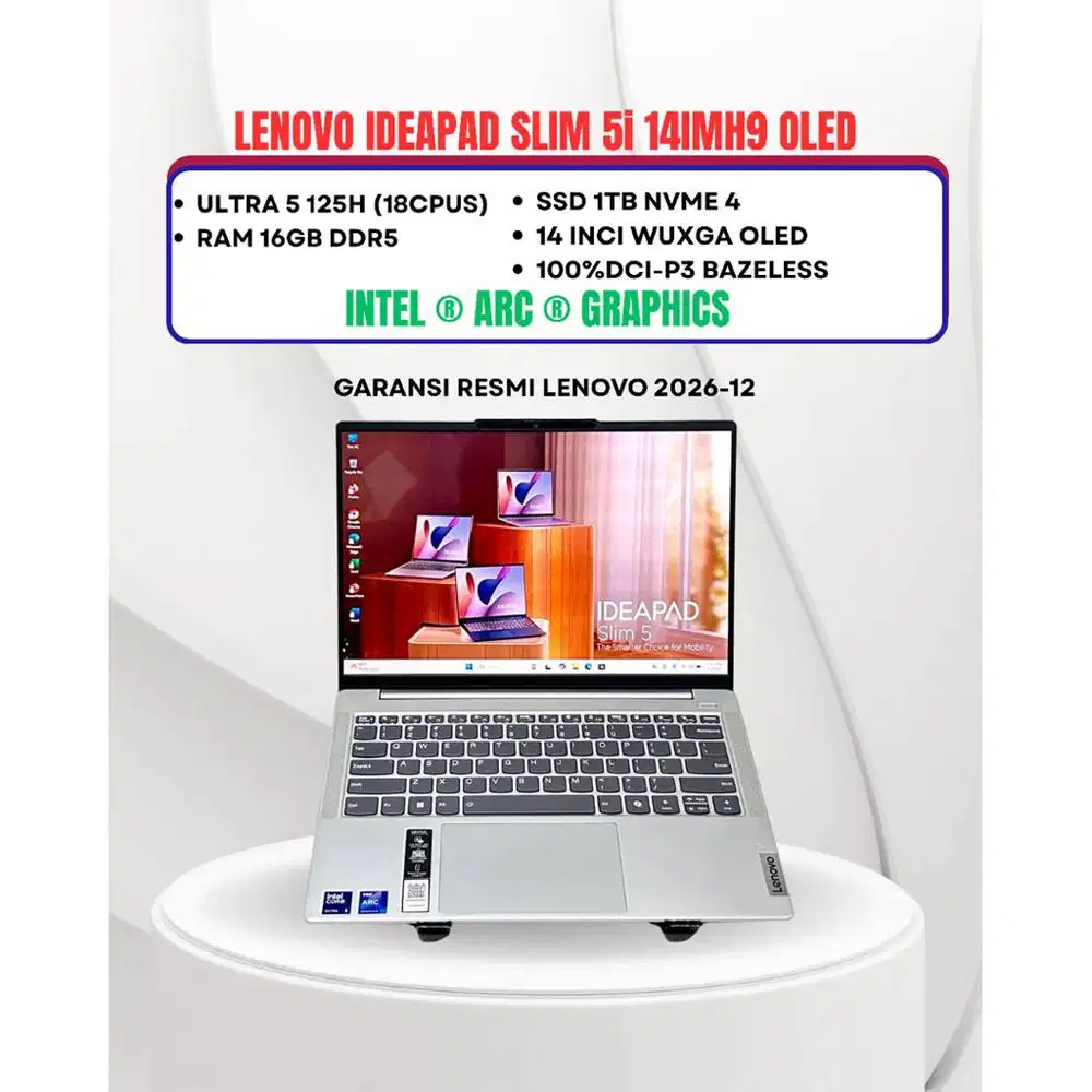 LENOVO IDEAPAD SLIM 5i 14IMH9 OLED ULTRA 5 125H RAM 16GB SSD 512GB 14i