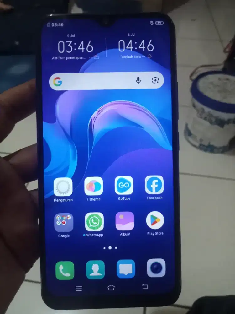 Vivo Y17 4G 8/256 layar 6.3 inchi mulus