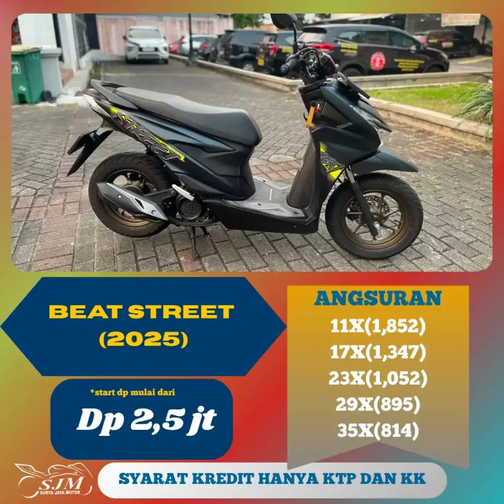 HONDA BEAT STREET 2025 CASH & KREDIT