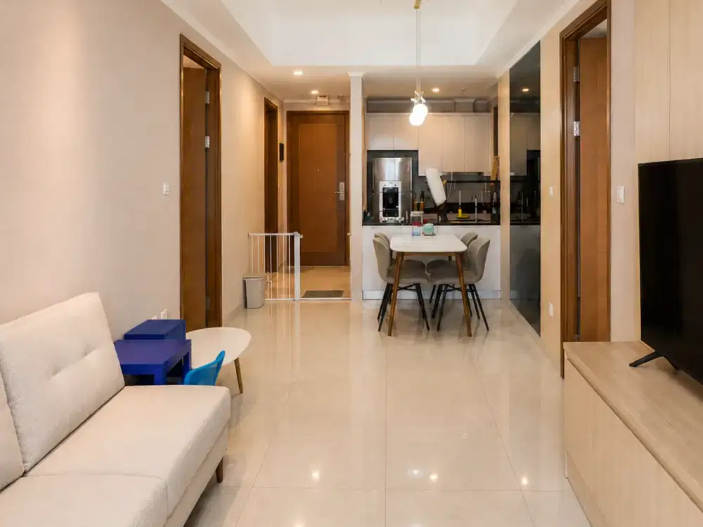 Turun Lift Lgsg Hublife Mall TA, Disewakan 2BR Furnished Condo Taman Anggrek Residences, Fasilitas Clubhouse, Free Parking, Kolam Renang, Gym