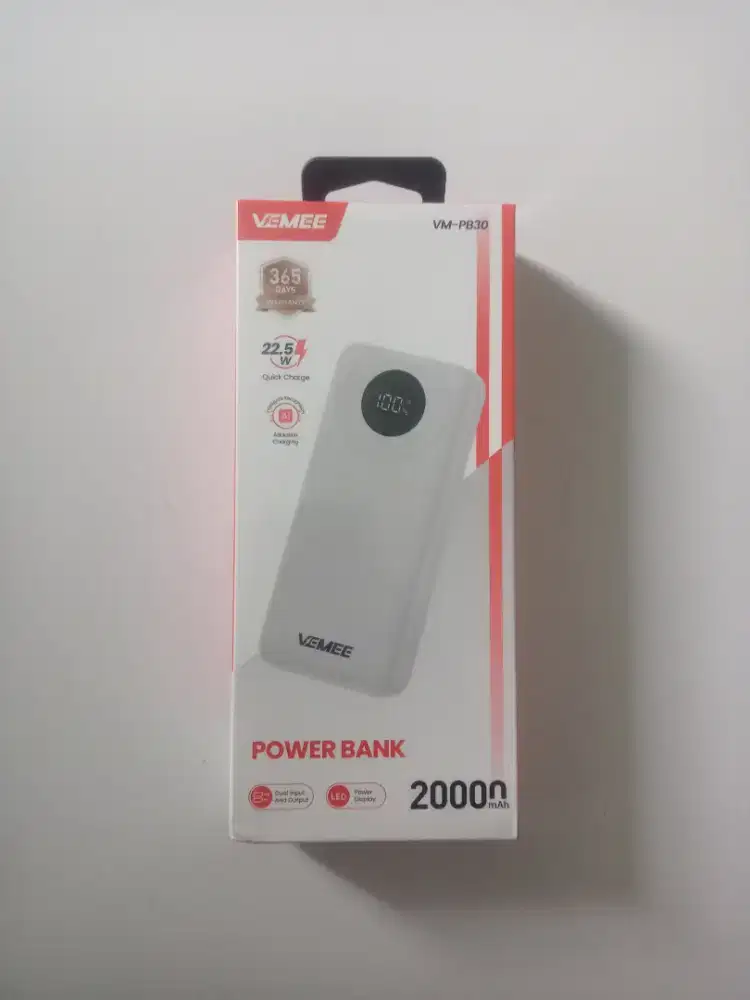 Power Bank Vemee 20000mAh Baru Segel