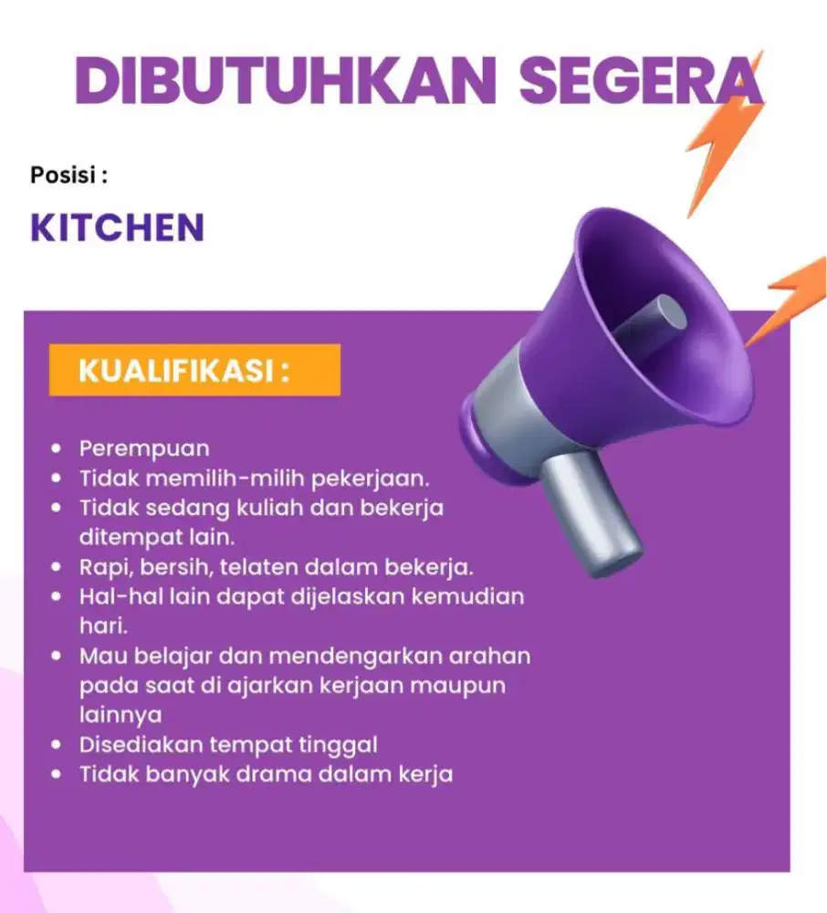 Lowongan krja cwok jg boleh