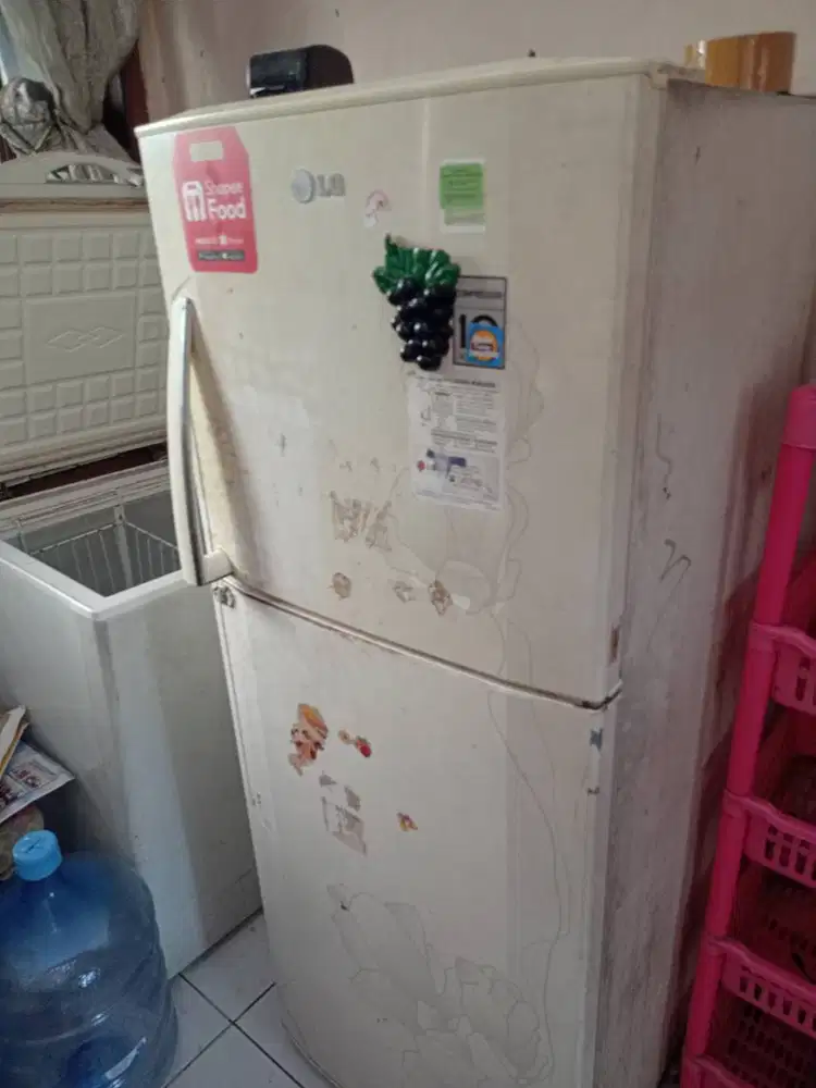 Kulkas LG 2 pintu, bagian bawah tidak dingin, atas normal
