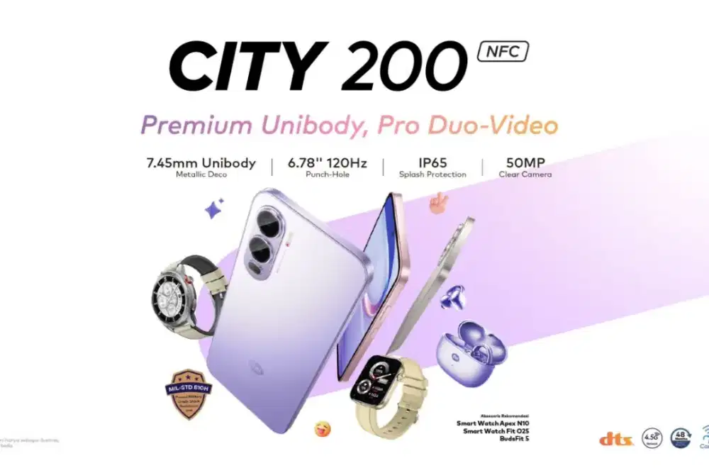 HP Itel City 200 12/128gb