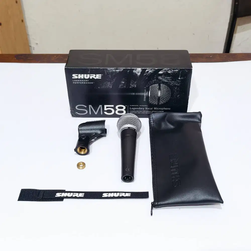 Mic Kabel Shure SM58 SM 58 ORIGINAL - Dynamic Vocal Wired Microphone