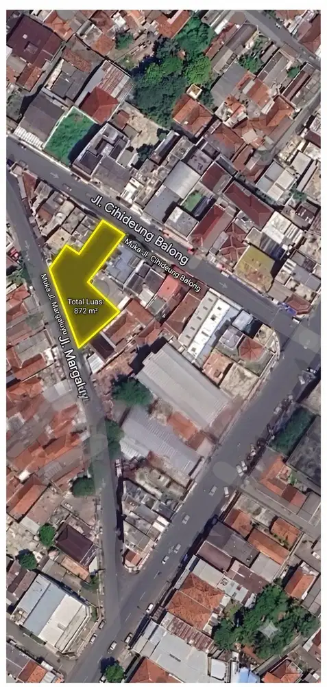 LANGKA! Tanah Komersial CBD Tasikmalaya 872m2 (62 bata)-Tembus 2 Jalan