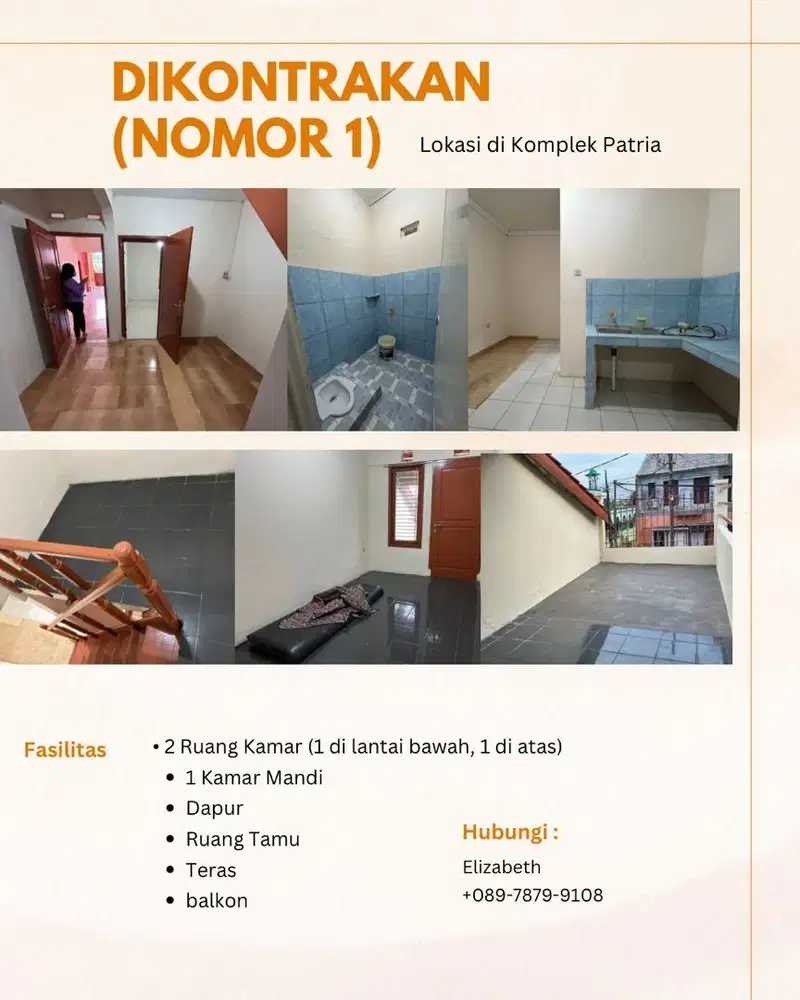 Rumah dikontrakkan (ada 7 pintu)