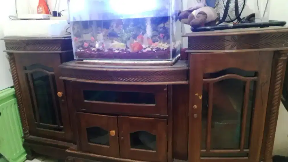 Ikan + Aquarium+ Mesin Air lok Tanah Abang