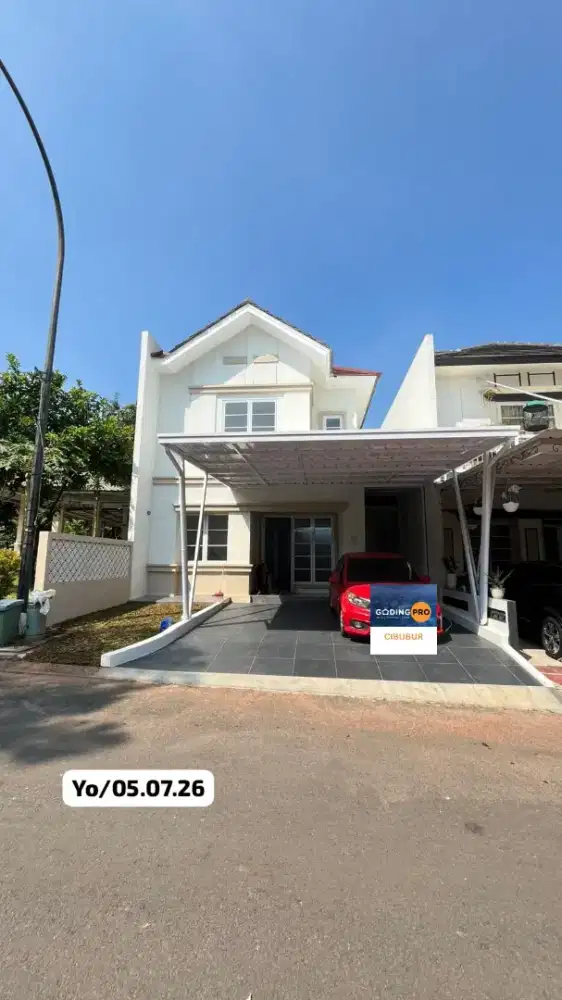 Jual Cepat Rumah Like New 2 Lantai di Kota Wisata Cibubur