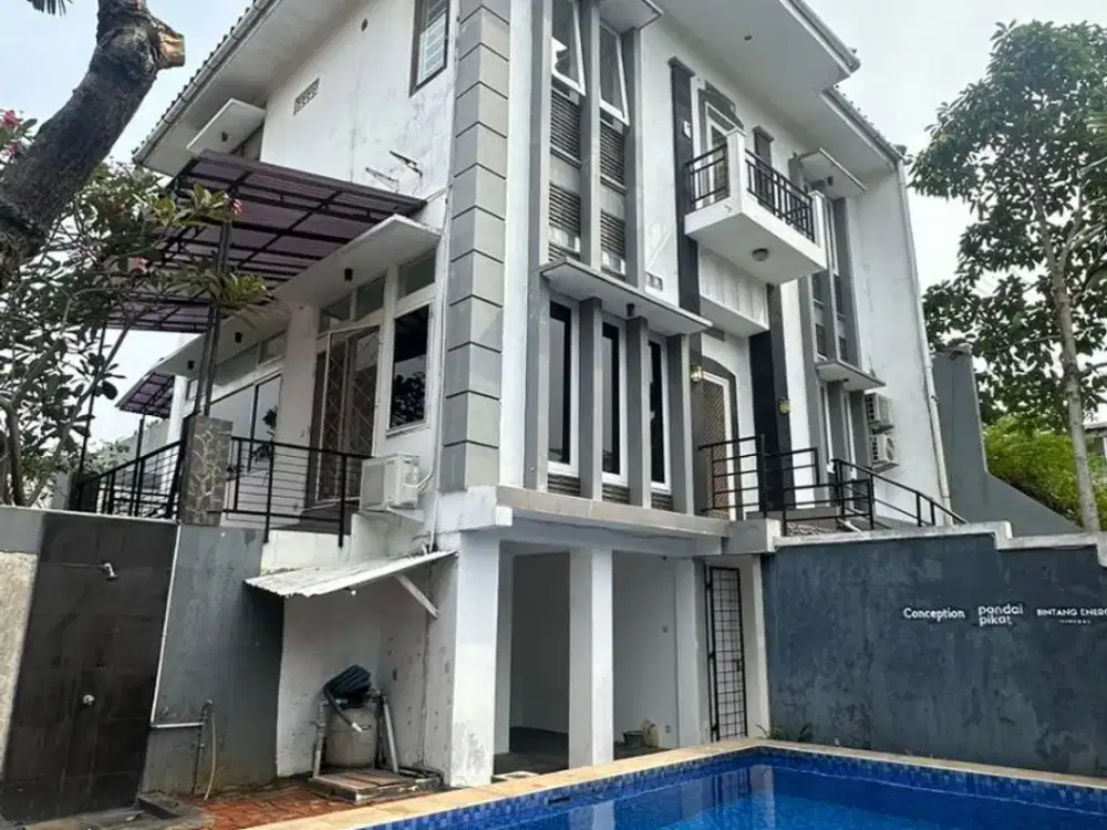 Rumah Bangka, Jak Sel, Uk 17x20, SHM, 5 BR, Semi furnished