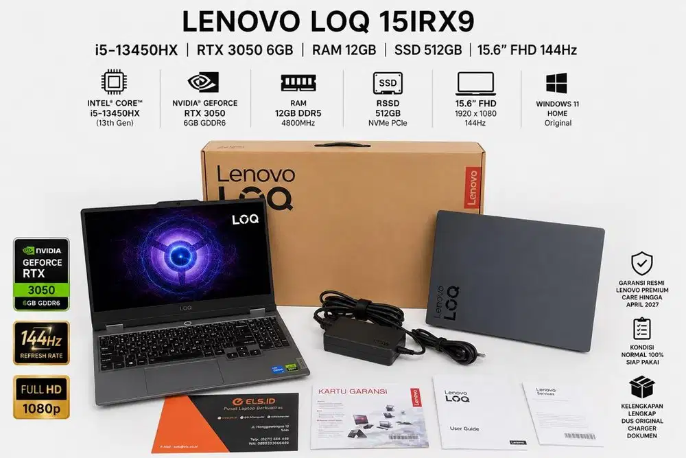 LENOVO LOQ 15IRX9 RTX 3050 FAVORIT