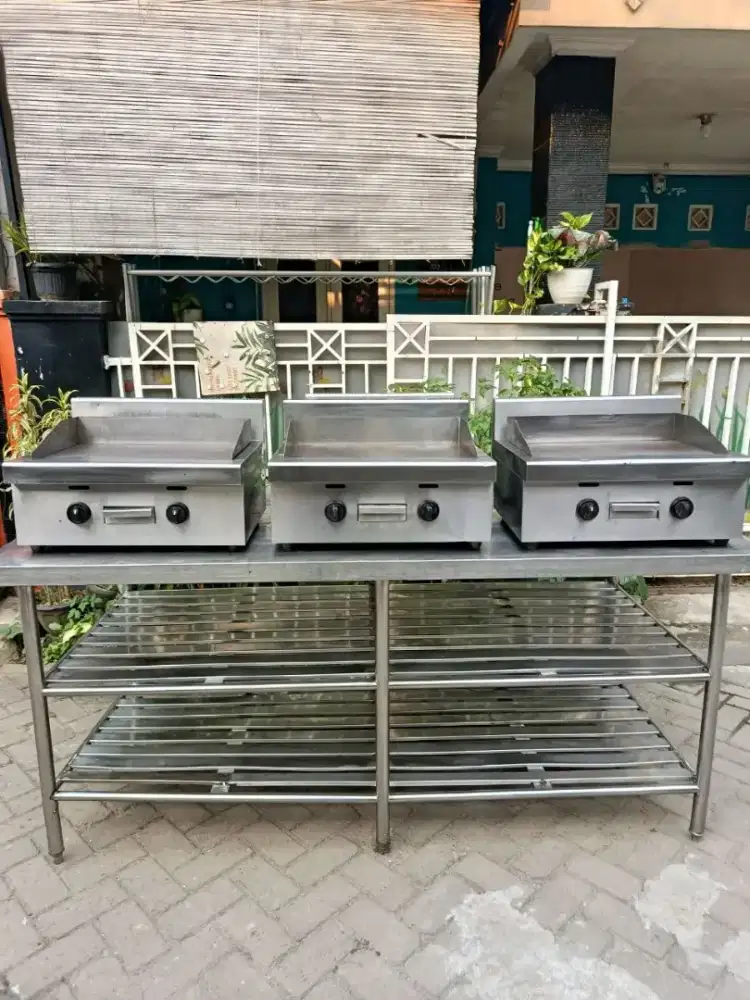 Stainles griddle stove tepanyaki