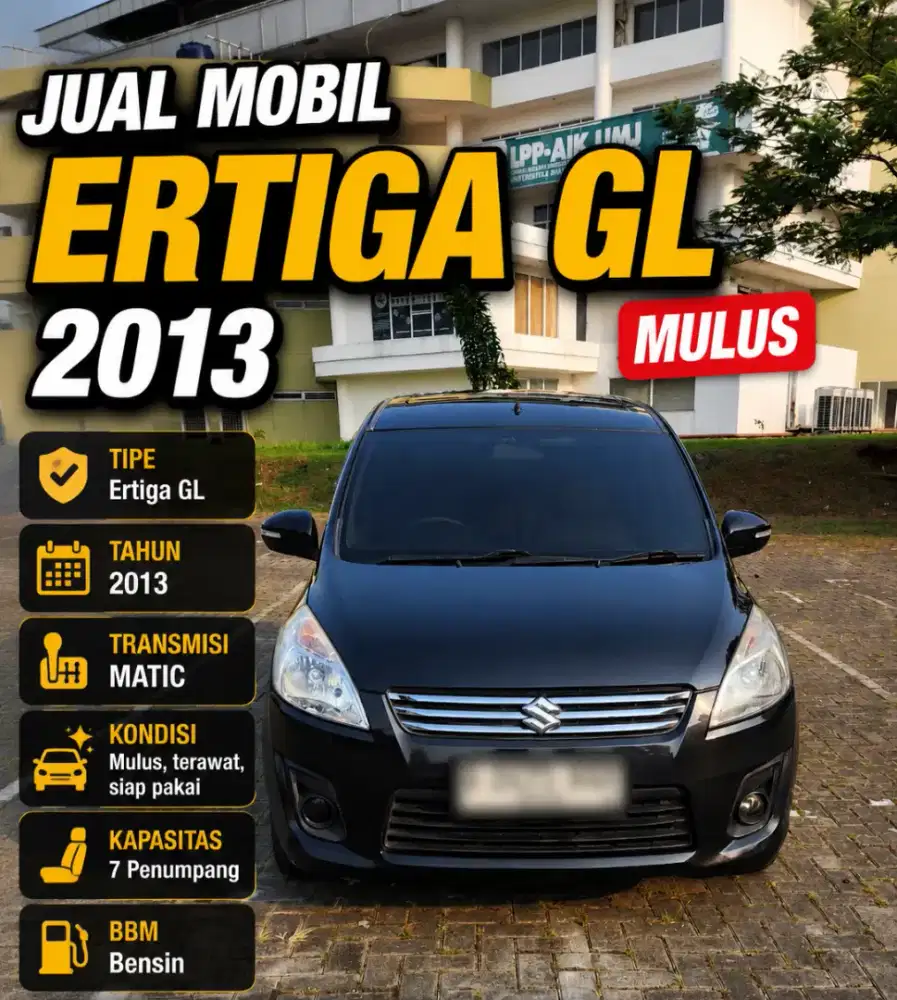 Dijual Suzuki Ertiga Matic 2013 mulus