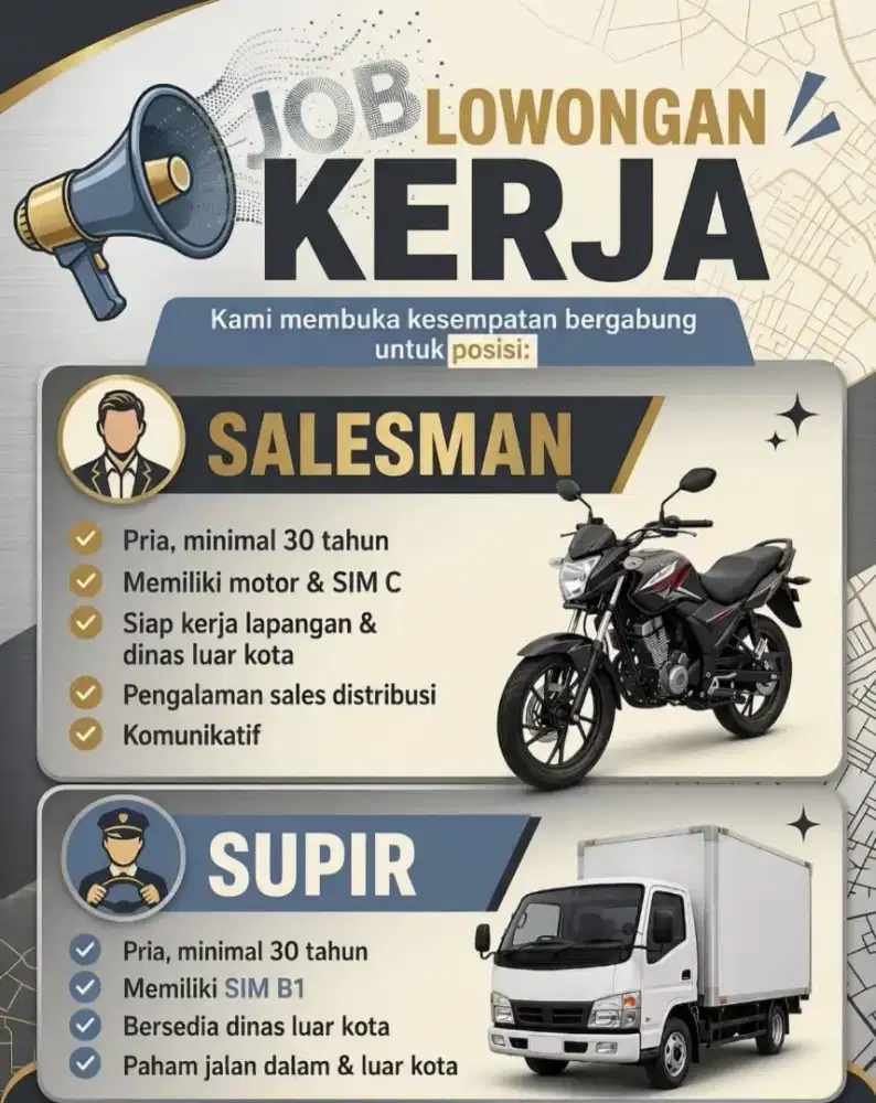 Salesman & Supir