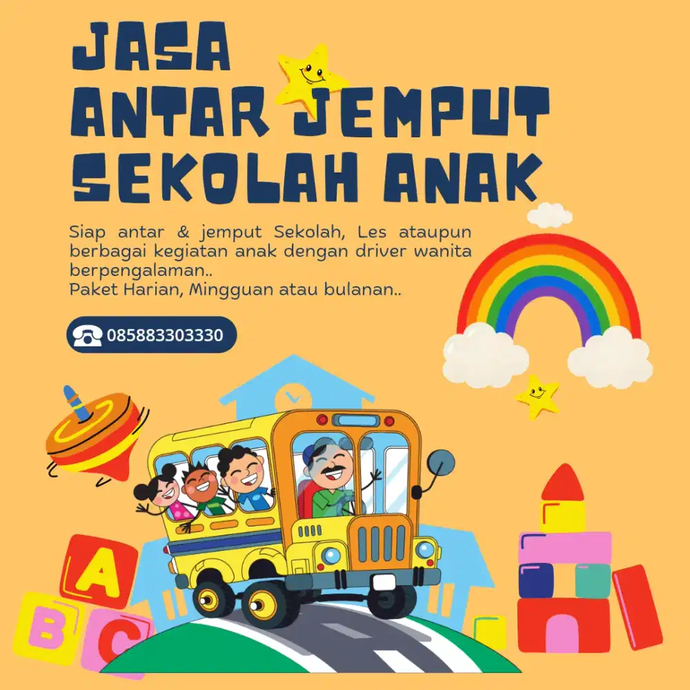 Jasa Antar Jemput Sekolah Anak