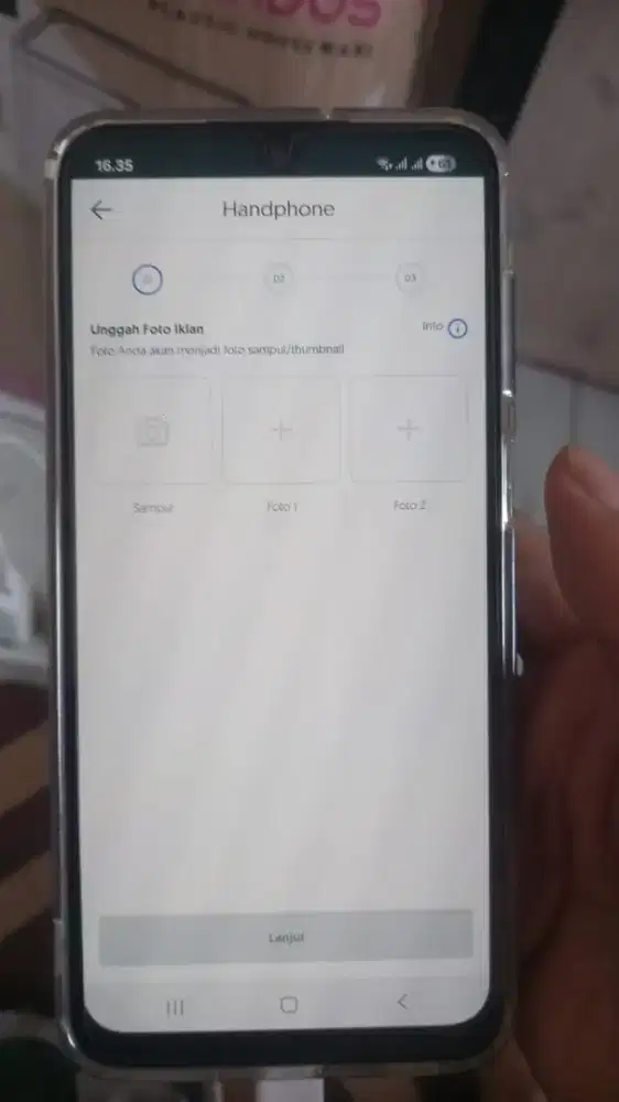 Jual cepat samsung A16 kondisi baru