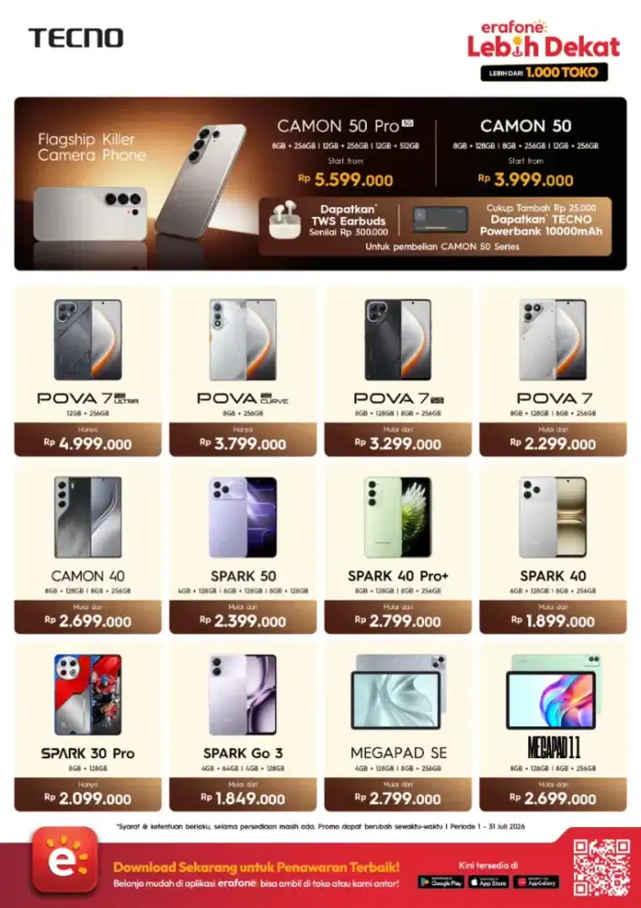 HP Tecno Bisa Cicilan
