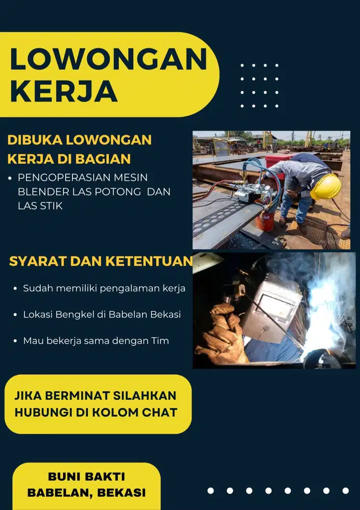 LOWONGAN KERJA OPERATOR BLENDER LAS DAN LAS STICK