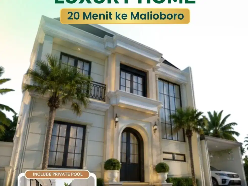 Rumah Mewah 2 Lantai di Jantung Sleman – Private Pool & SHM Pecah