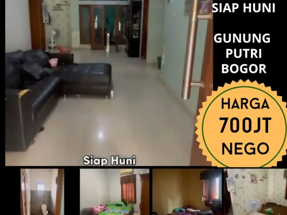 DIJUAL RUMAH DENGAN TANAH LUAS DI GUNUNG PUTRI BOGOR