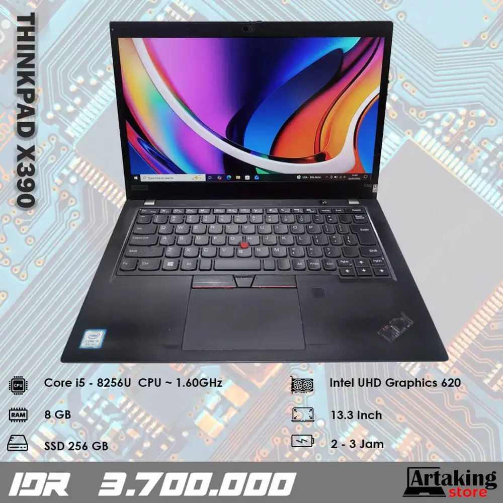 Lenovo Thinkpad X390 - Core i5 - Gen 8 th - Ram 8 GB - SSD 256 GB