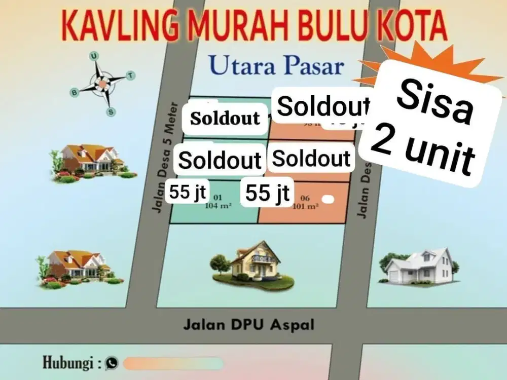 JUAL TANAH PEKARANGAN MURAH DEKAT PASAR BULU SUKOHARJO