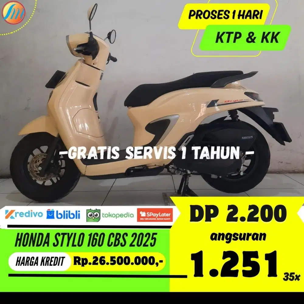 DP 2,2JUTA HONDA STYLO 160 CBS 2025 ANGSURAN TERJANGKAU BERGARANSI