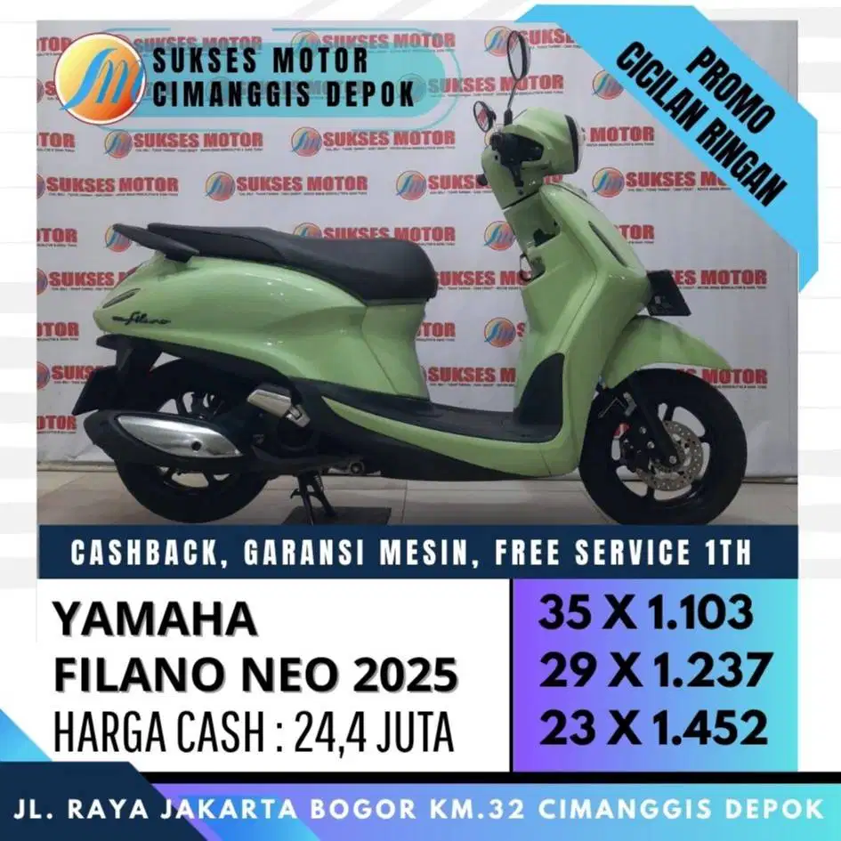 GRAND FILANO NEO 2025 MULUS BERGARANSI CASH KREDIT COVER JABODETABEK