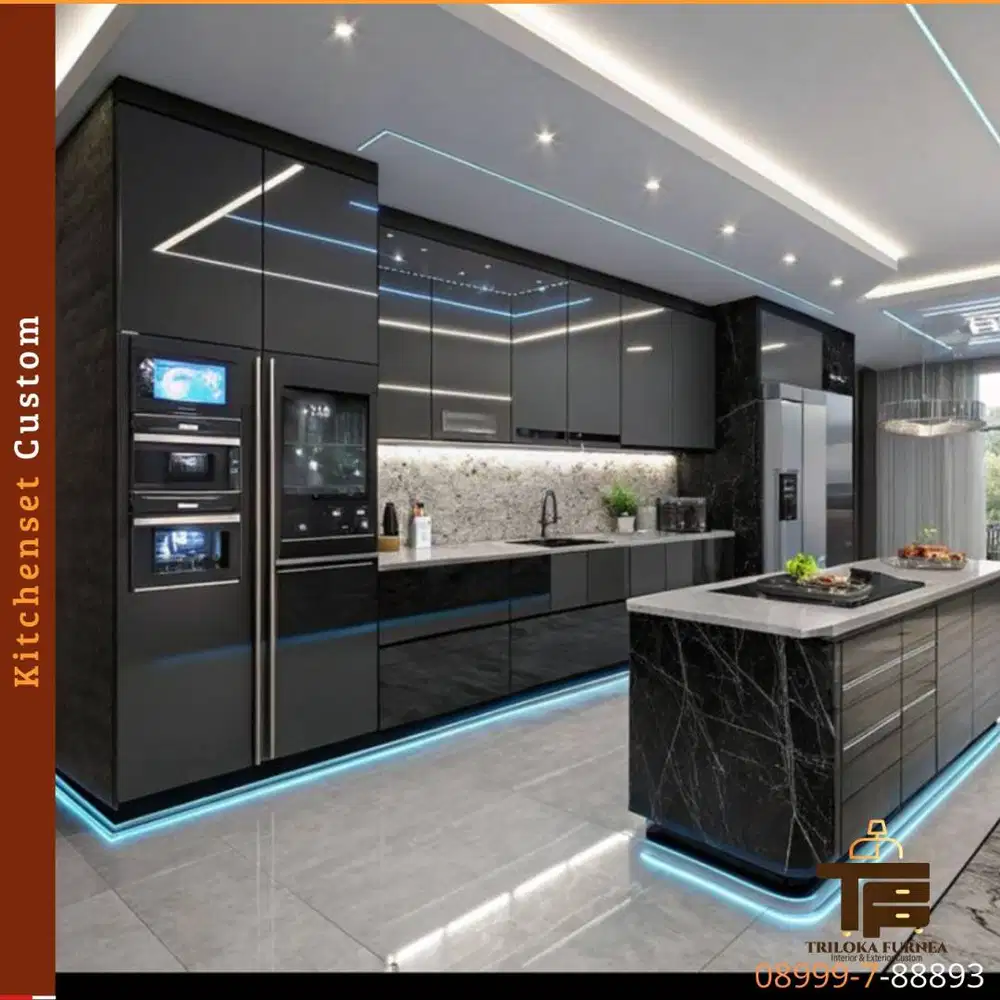 Kitchen Set Custom Modern | Sesuai Ukuran | Material Berkualitas