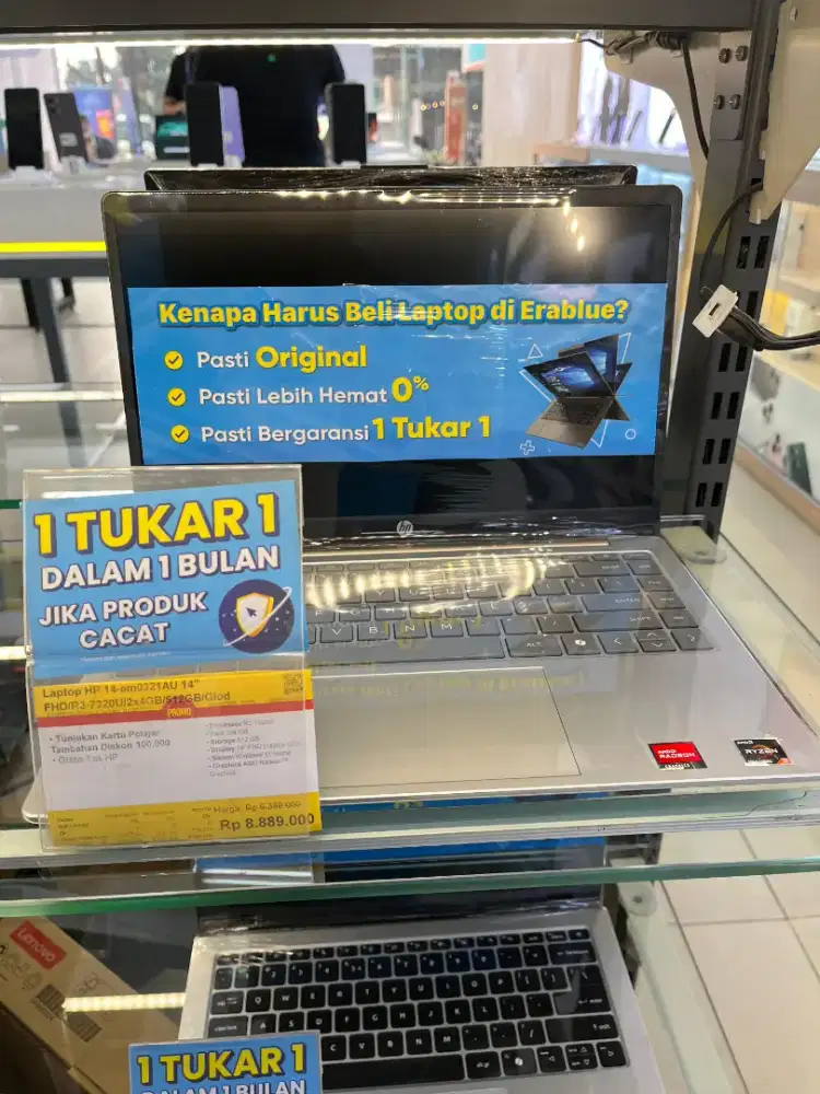Laptop HP 14-em0321AU 14 | Promo Cicilan Free 1-2× Angsuran