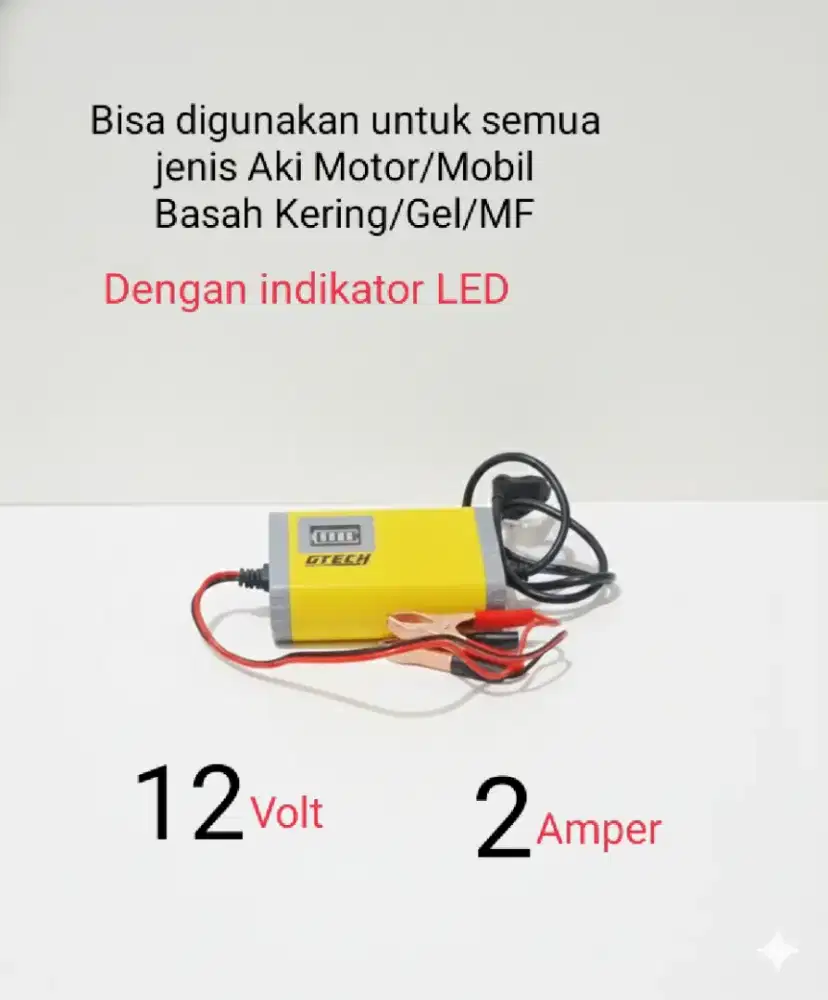 Charger Aki Motor Mobil