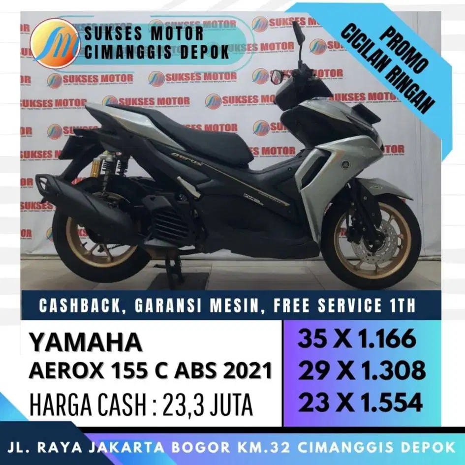 AEROX 155 C ABS 2021 CC/PAYLATER CASH KREDIT COVER JABODETABEK