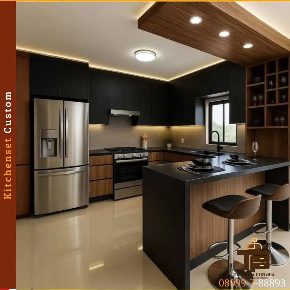 Kitchen Set Custom | Dapur Minimalis Modern | Material Premium