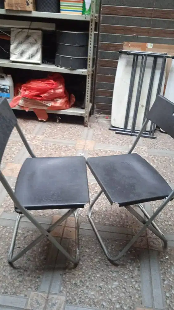 Kursi lipat IKEA GUNDE Kursi lipat hitam