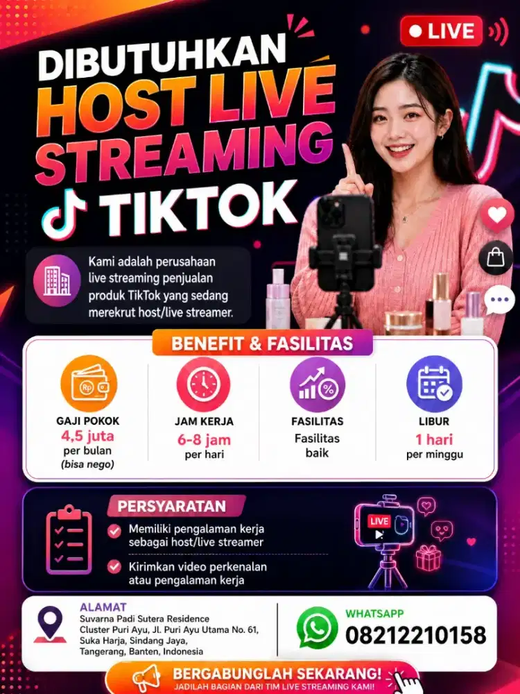 Dicari host live