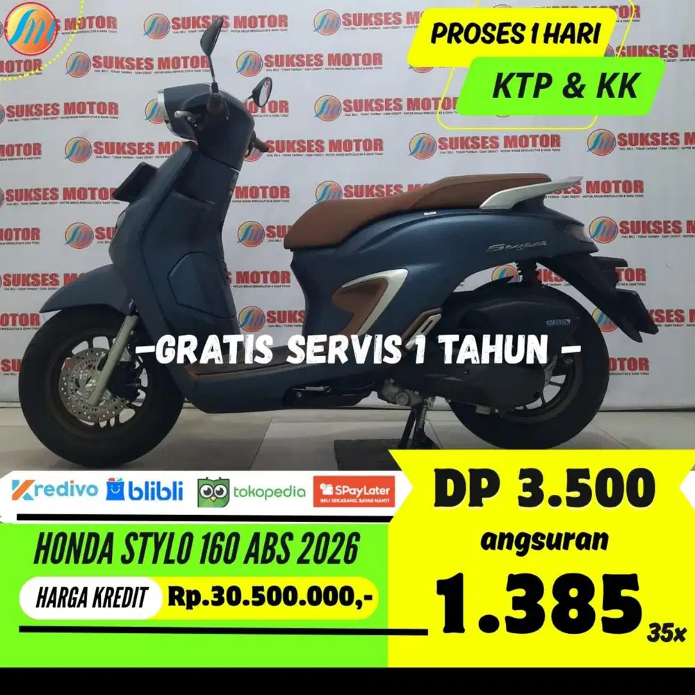DP 3,5JUTA HONDA STYLO 160 ABS 2026 ANGSURAN SANGAT TERJANGKAU SEKEN